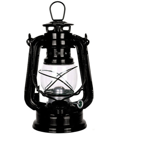 Lampe à pétrole, lampe d'ambiance de camping portable pour tente extérieure, lampe décorative en fer, adaptée à une utilisation intérieure ou extérieure