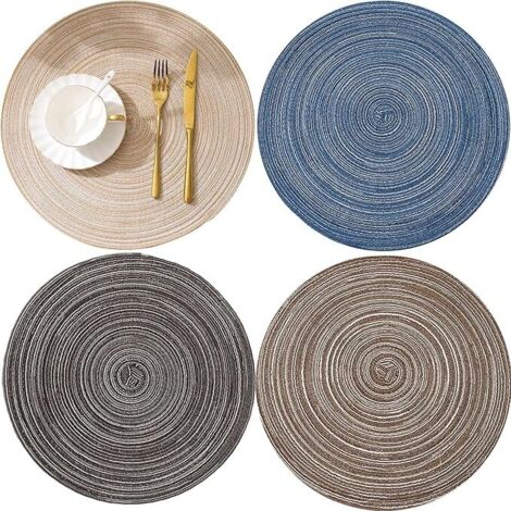 Fructueux palier Cliquez sur set de table bambou marron Sophistiqué Se retirer R