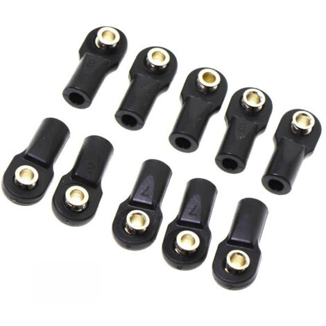 Rotule en nylon M4, rotule en plastique, filetage positif et négatif, 10 pièces (1/4)