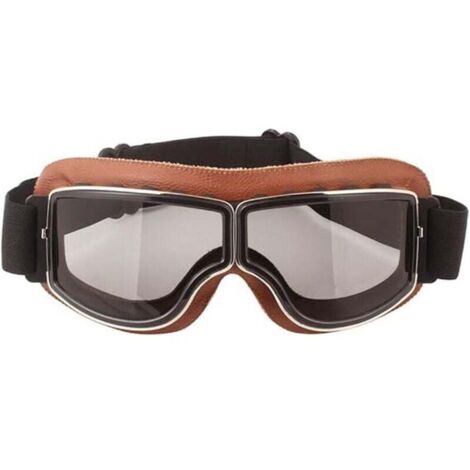 Lunettes de protection rétro pour moto - Anti-buée - Chaudes - Pour l'équitation, le VTT, le motocross