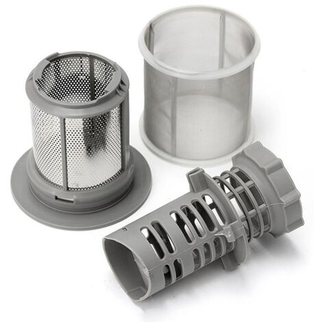 Filtre Lave-Vaisselle Interieur et Extérieur compatible avec Hotpoint Ariston Indesit, C00256571 + C00256572, filtre de rechange complet