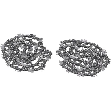 2pcs Chaîne de Tronçonneuse, 18 Pouces 325 68 72dl Kit D'ensemble en Acier en Alliage de Lame de avec Dents de Scie Incisives pour le Travail du Bois, L'exploitation (Chapitre 68)