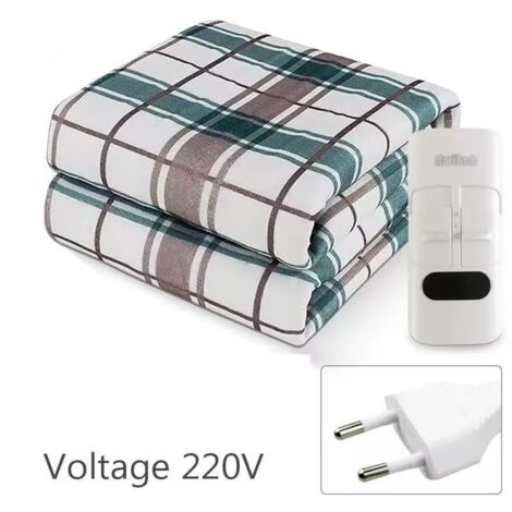 Couverture électrique chauffante Simple - Surmatelas Chauffant pour 1 Personne - Chauffe Lit 150 x 80 cm
