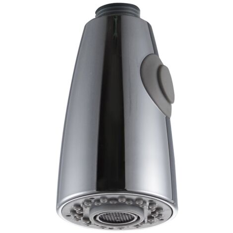 Deux Fonctions Robinet Cuisine Remplacement Extractible pour Douchette Evier Cuisine tête de pulvérisation en Chrome 1/2" L'interface