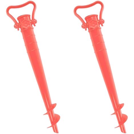 X2 Pied Parasol Plage Ou Support Parasol. Pique Parasol Plage. Pied Parasol Résistant Léger Durable. Support Parasol Plage Idéal Accessoires Plage.