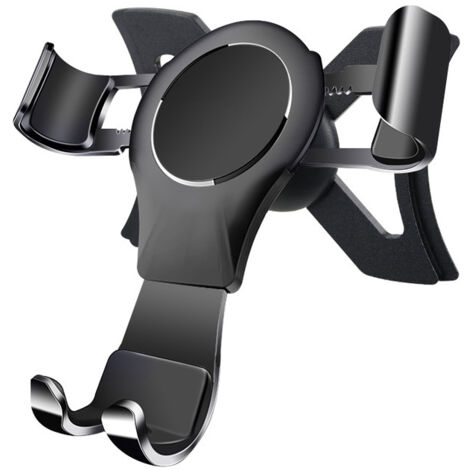 Support de téléphone Portable de Voiture pour Audi A1 8X 2010-2018, Car Phone Holder Gravity Auto Hatchback Lock Stable sans Jitter Hatchback Fentes Aération en Alliage Aluminium, Noir