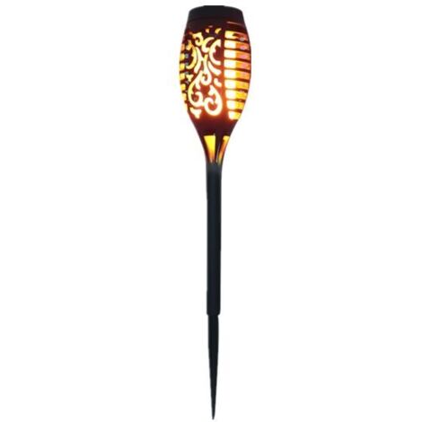 Lampe solaire 12 LED 54cm Décor de jardin extérieur à lumière vacillante
