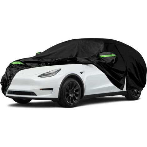 Housse de voiture résistante à la poussière et au gel, compatible avec Tesla Model Y 2020-2024 - imperméable - résistante aux UV et à la neige - protection intégrale du véhicule