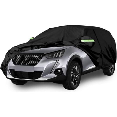 Housse de voiture résistante à la poussière et à la neige, imperméable et résistante aux UV - Convient aux modèles Peugeot 208 berline Active Signature Tech Edition GT-Line de 2012 à 2022. Couvre l'in