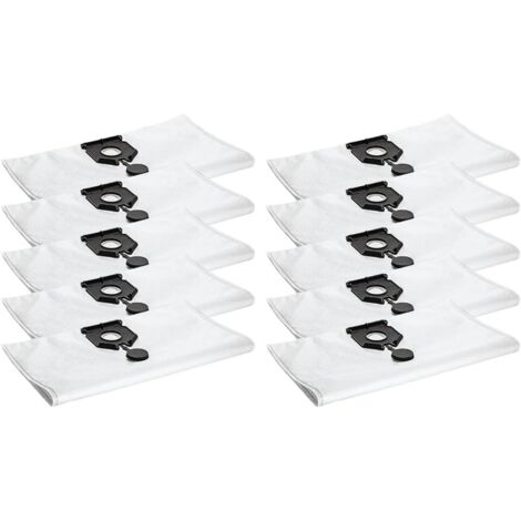 Lot de 10 sacs à poussière compatibles avec l'aspirateur Karcher 2.889-154.0 NT 30/30 L 30L NT 30/ Ap Te L NT 30/ Ap L 30L EU2613 - Pièces de rechange (lot de 10)