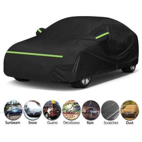 Housse de voiture imperméable pour SUV, protection extérieure en tissu Oxford, anti-UV, anti-poussière et imperméable, idéale pour le remisage hivernal en extérieur. Dimensions : 530 x 200 x 145 cm, n
