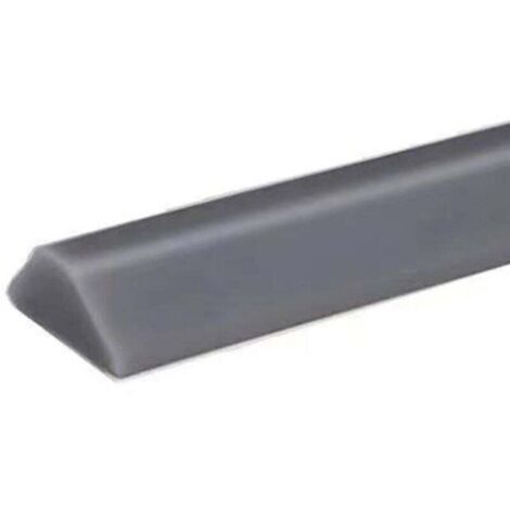 Ruban imperméable en silicone, barrière d'eau, seuil de douche barrière d'eau, barrière anti - inondation,  barrière acoustique 100cm, gris