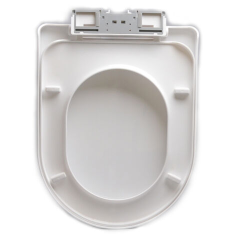 Abattant WC, Housse de siège WC, Blanc,Salle de Bain et Toilettes au Niveau du Couvercle des Toilettes, Nettoyage Facile, ins (1/4)