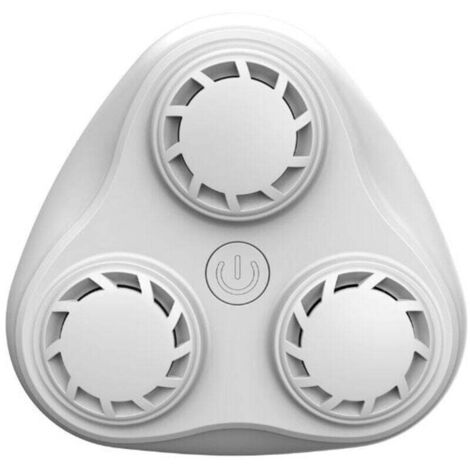 Répulsif pour souris à ultrasons à trois cornes haute puissance répulsif électronique pour insectes répulsif contre les moustiques domestique répulsif pour souris blanc,Blanc (1/2)