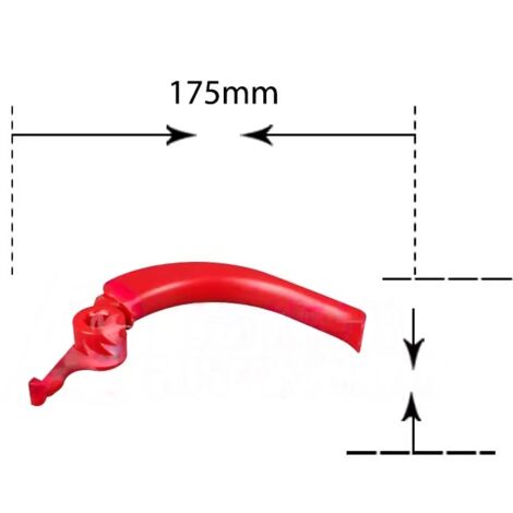 Lot de deux leviers de frein pour tondeuses Bosch, référence F016L66238 (1/2)