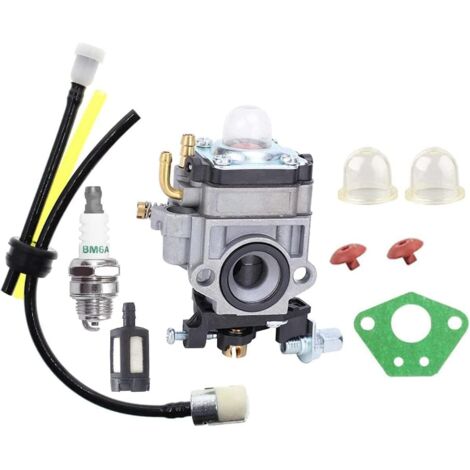 Hippotech Carburateur de remplacement pour Mitsubishi MP11-001 CG260 TL26 TL33 TU26 TU33 de remplacement pour Zenoah G23LH G26L débroussailleuse 1E34F 1E36F moteur