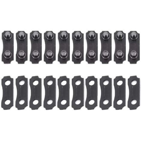 Hippotech Lot de 10 maillons de chaîne de tronçonneuse en acier inoxydable 3/8" pour joindre la chaîne 325 058