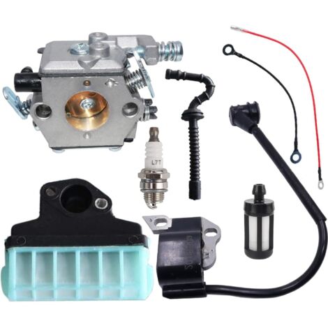 Hippotech Carb carburateur et pack de rechange de filtre à air avec bobine d'allumage pour tronçonneuse STIHL 021 023 025 MS210 MS230 MS250 (1/5)