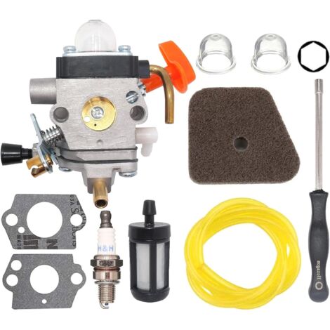 Hippotech Carburateur C1Q-S174 pour STIHL FS87 FS90 FS100 FS110 FS130 HL90 HL95 HL100 HT100 HT101 KM90 KM100 KM110 SP90 Coupe-carburateur Remplace 4180-120-0610 (1/4)
