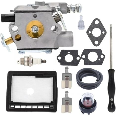 Hippotech Carburateur CS3000 pour Echo Tronçonneuse CS-300, CS-301, CS-305, CS-340, CS-3400, CS-346 Tronçonneuses Pièces de scie à gaz WT-402 WT-589A A021000231 A021000232 avec kit de Filtre à Air