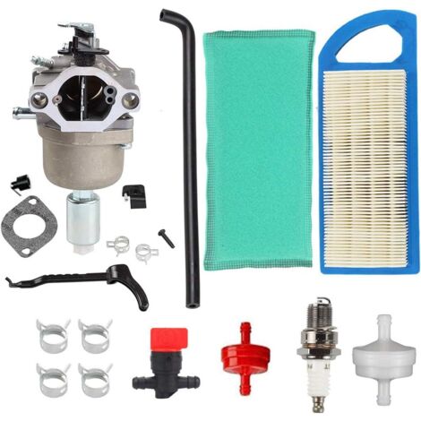 Hippotech Carburateur avec filtres à air pour Briggs 594593 591731 794572 791888 698445 590400 791858 593433 793224 792358 697190 699916 699109 796109 pour moteur 31H777