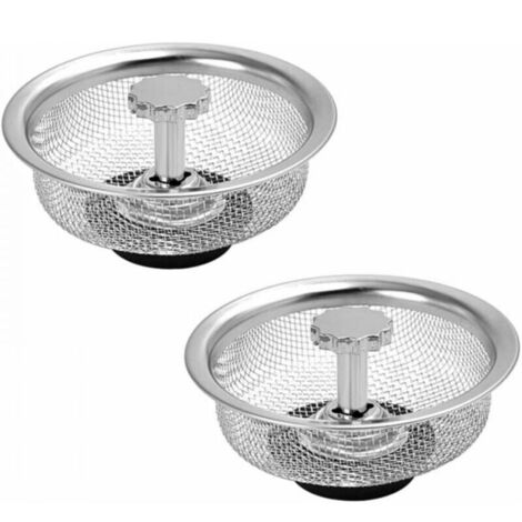 2pc Filtre À Évier, Bouchon D Evier, 2x Filtre Évier Cuisine En Acier Inoxydable Pour Évier De Cuisine, Salle De Bain, Diamètre (1/4)