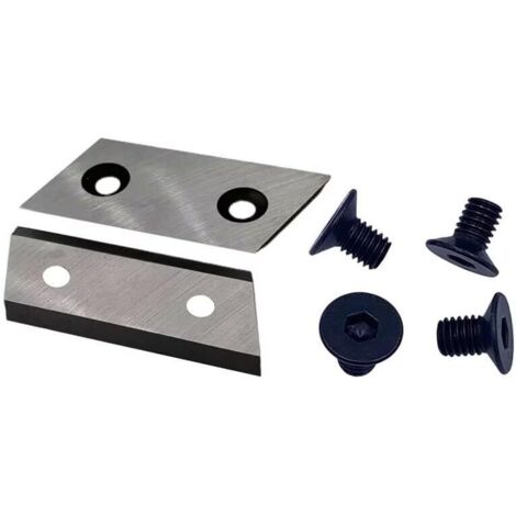 Jwn Lame pour broyeur d'arbres - Accessoires de jardin - Lame de déchiqueteuse d'arbres - Deux lames - Quatre écrous M6