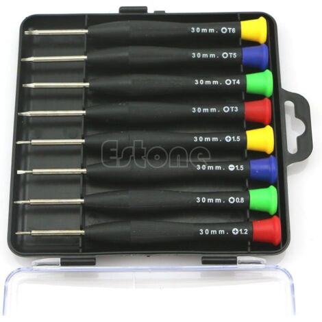 New 8 en 1 Mini tournevis de précision de outils de réparation de poche pour téléphone portable PC