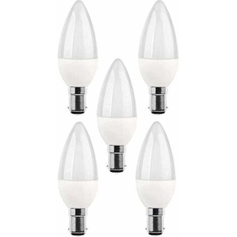 Pack De 5 Ampoules LED B15 5W 220V 270 Lm 3000K Culot Baïonnette Classe Énergétique A+