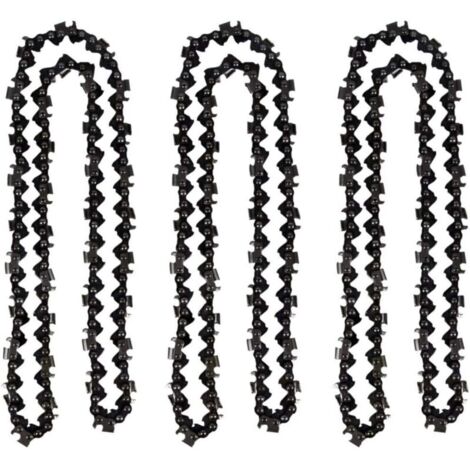 Lot de 3 chaînes de tronçonneuse 50 cm 0.325' 1,5 mm 76 maillonsMatériau haute ténacitéCompatible avec Timberpro et Hyundai