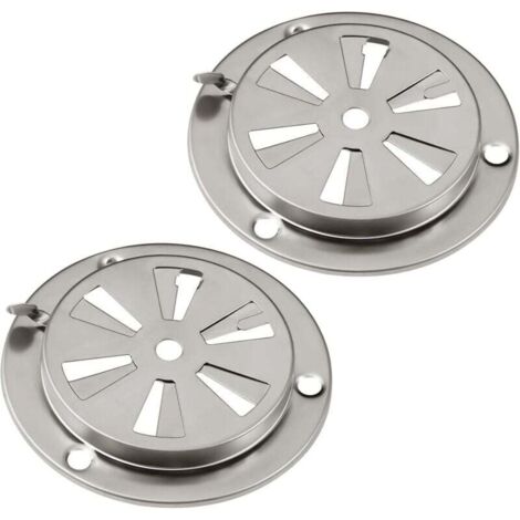 Barbecue fumoir Air Kit d'aération, 2 pièces en acier inoxydable pour grille de ventilation pour une meilleure circulation de l'air, pièces de rechange pour gril, cuisinière et fumoir