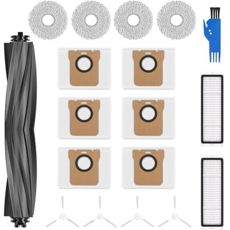 Kit d'accessoires pour aspirateur Dreame L10s Ultra6 sacs antipoussière 3L4 chiffons lavables4 brosses latérales2 filtres en ABA (1/4)