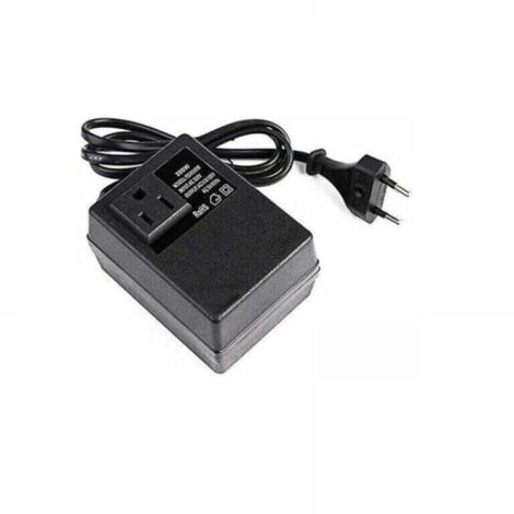 Transformateur de 220V à 110V, 200W, avec prise européenne, pour tension réduite.