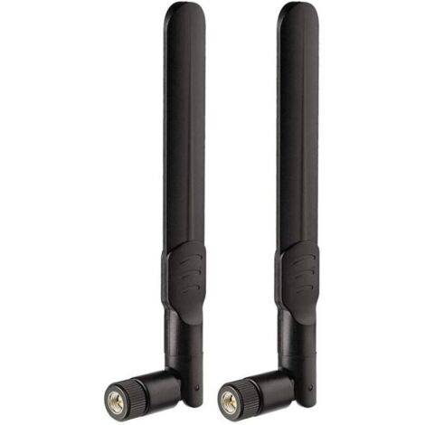 2 Paquets Antenne 4G LTE 3G GSM SMA Mâle 8dBi pour Orange SFR Bouygues Telecom Free Mobile Huawei ZTE 4G LTE Routeur Passerelle Modem Point d'accès