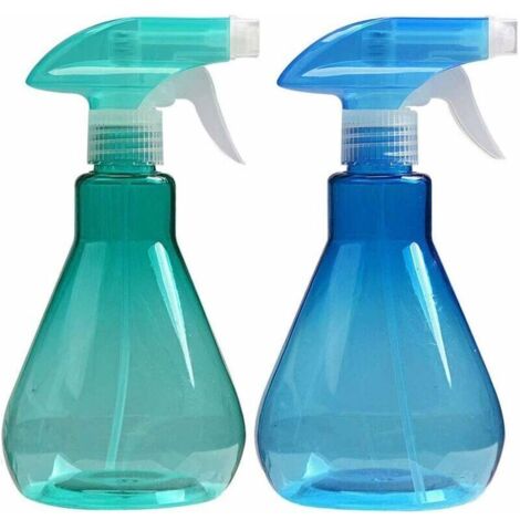 Pulvérisateur 2 Pièces 500ML Multifonction Vaporisateur Bouteilles en Plastique, Jardin Pulvérisateur Spray Bouteille pour arroser Les Plantes et Les Fleurs ou salles de Nettoyage, Bureau, Vo (1/5)