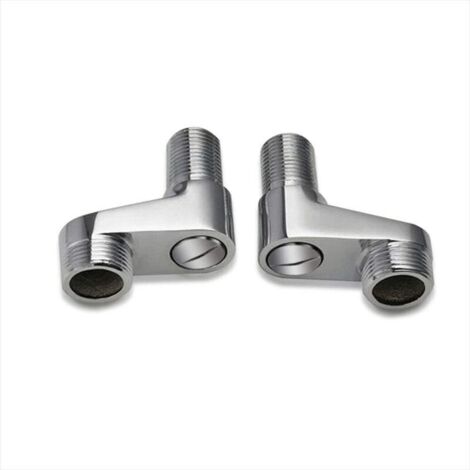 Lot de 2 adaptateurs de robinet de baignoire, bras pivotant, réglable, 1,9 cm, 1,27 cm, robinet de douche à griffe, accessoires mélangeurs de salle de bain, laiton massif-Fei Yu