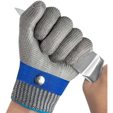 Gants Anti Coupure Gants de Travail Protection Haute Performance Niveau 5 Gant Protection Cuisine pour Découpe de Viande, Filet de Poisson, Mandoline, D'huîtres et Sculpture (S1)