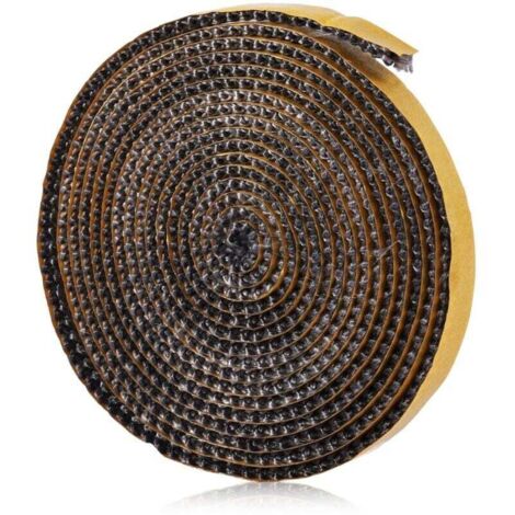 Joint Insert Cheminée Auto-Adhésif, Joints Tressés Résistants à la Chaleur pour Poêle et Cheminée (3mm x 15mm x 2m)