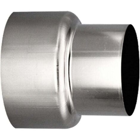 Raccord réducteur de conduit de cheminée en acier inoxydable Ø 80 mm / Ø 60 mm (1 pièce)