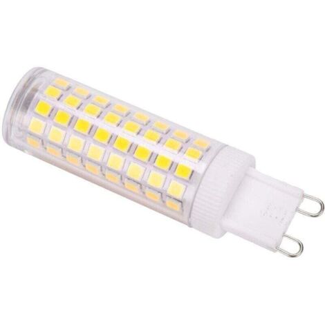 Ampoule G9 10W 1000LM 100LED Bi Pin, lampe épis de mas pour lustre 100-240VCold White 6000-6500K