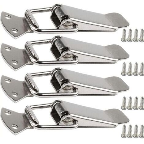 Fermoir de tension en acier inoxydable avec vis, fermoir à levier de 56 mm, loquet à ressort à bascule, clip de serrage, fermeture de boîte, capuchon de verrouillage pour boîte à outils