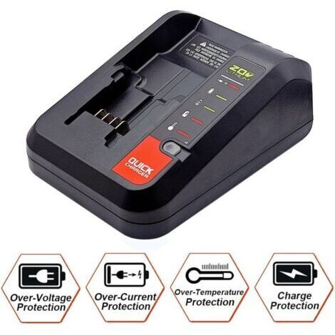 Chargeur Rapide Batteries pour BLACK+DECKER BD2A - 10.8 20V