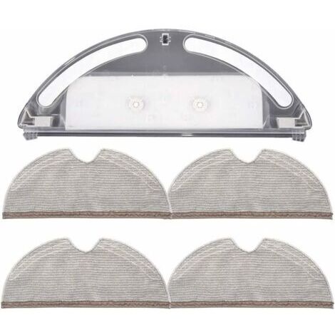 Réservoir d'eau avec 4 chiffons à couverture complète pour aspirateur Xiaomi Roborock S5 S50 S51 S55 S6 (1/5)