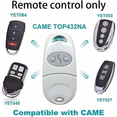 Lot De 4 Télécommandes Universelles Pour Portail Automatique Fréquence 433,92 MHz Code Fixe  La Couleur Du Produit Peut Etre Legerement Differente 90643158