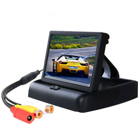 480 Rgb 4.3" Tft Lcd Moniteur Pliable Voiture Écran Couleur Pour Caméra De Recul