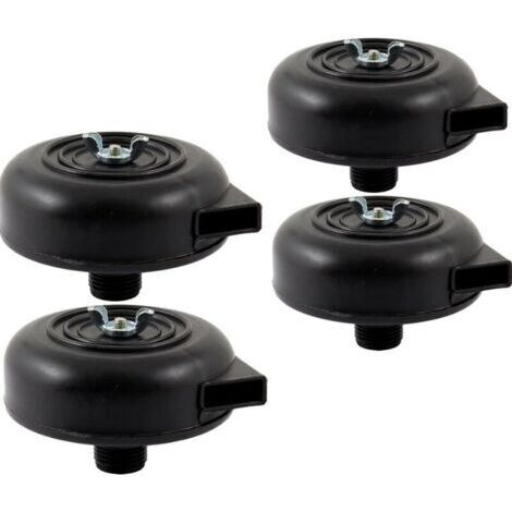 4pcs-Silencieux d'Admission d'Air de Remplacement, Silencieux de Filtre à Air Masculin de Compresseur d'Air de 3 / 8inch PT pour le Compresseur d'Air