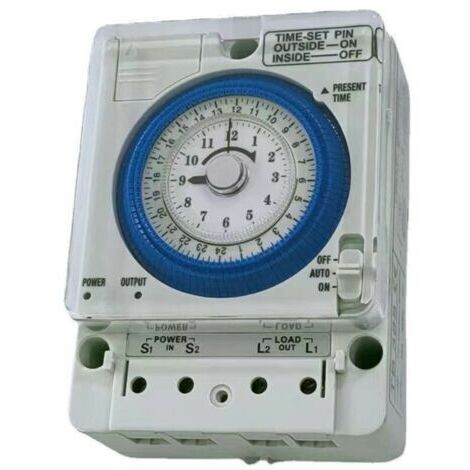 Horloge quotidienne analogique Commutateur de minuterie mécanique Commutateur d'heure