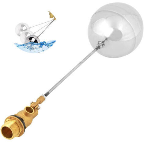 Robinet à flotteur DN20, G3/4 "Boule de flottement de robinet flottant de capteur d'eau à filetage mâle flotte valve+robinet flotteur piscine robinet flotteur piscine robinet flotteur piscine robinet