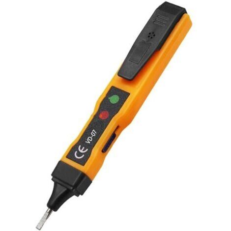 Stylo de test de tension ca sans contact détecteur ca 70-250V, double alarme sonore, identification de fil neutre/sous tension, détection de point d'arrêt