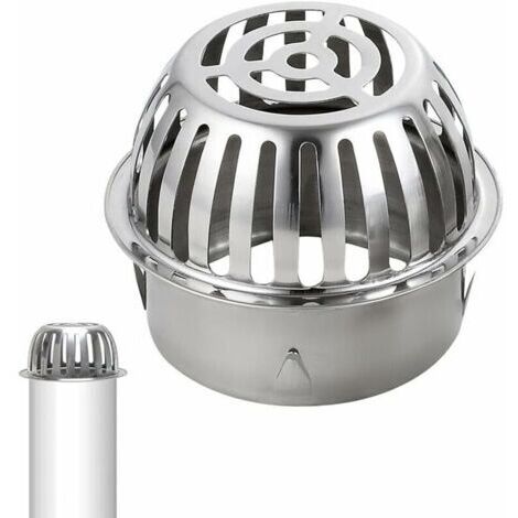 （Diamètre : 83 mm ）Protection contre les feuilles de gouttière en acier inoxydable 304 - Protection de gouttière - Filtre de récupération de feuilles pour tuyaux de toit, feuilles, mousse